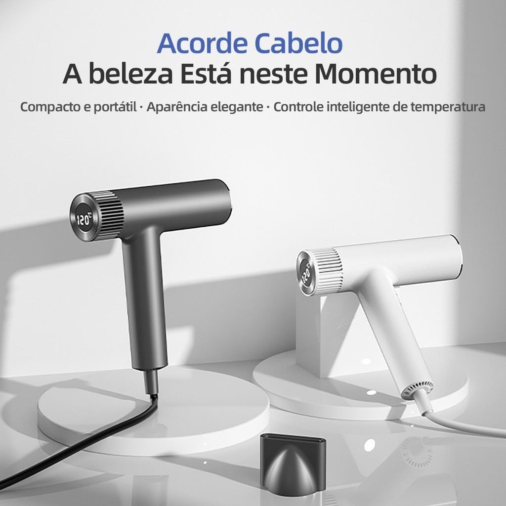 Secador De Cabelos 1300W Profissional/Cabelo De Secagem Rápida Para Estudante Em Casa/Viagem em Oferta na Shopee