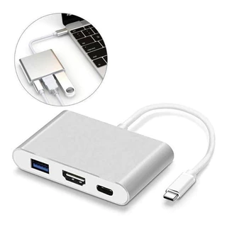 Adaptador Usb-C 3 em 1 HDMI, Carregador PD, USB, USB-C 3.1 Dex Samsung S20 S21 S22 S23 S24 S25