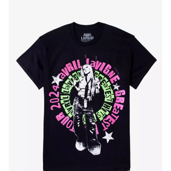 Camiseta Unissex Estampa Avril Lavigne Greatest Hits Tour - Camisa