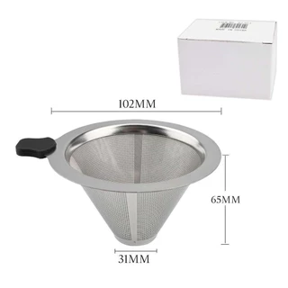 Filtro De Café Inox Reutilizável Nº Individual Dupla Camada Portátil marisa em Oferta na Shopee