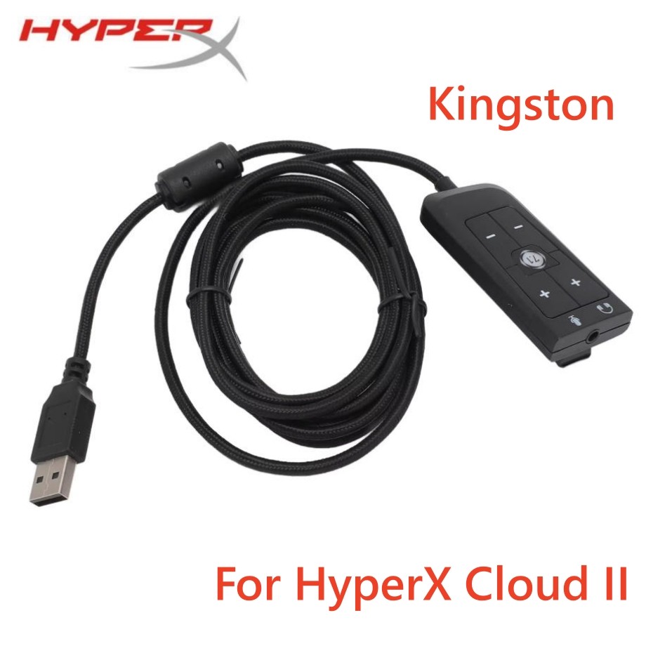 HyperX Poderia II 7.1 Placa De Som Áudio Para Fones De Ouvido Jogos KingStone De Jogo