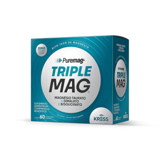 PUREMAG TRIPLE MAG 60 COMPRIMIDOS REVESTIDOS em Oferta na Shopee