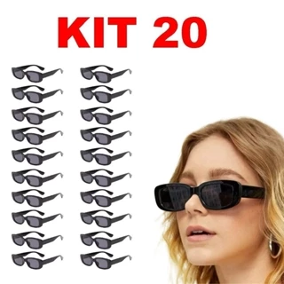 Kit20   Óculos De Sol Retrô Vintage  preto  marisa em Oferta na Shopee