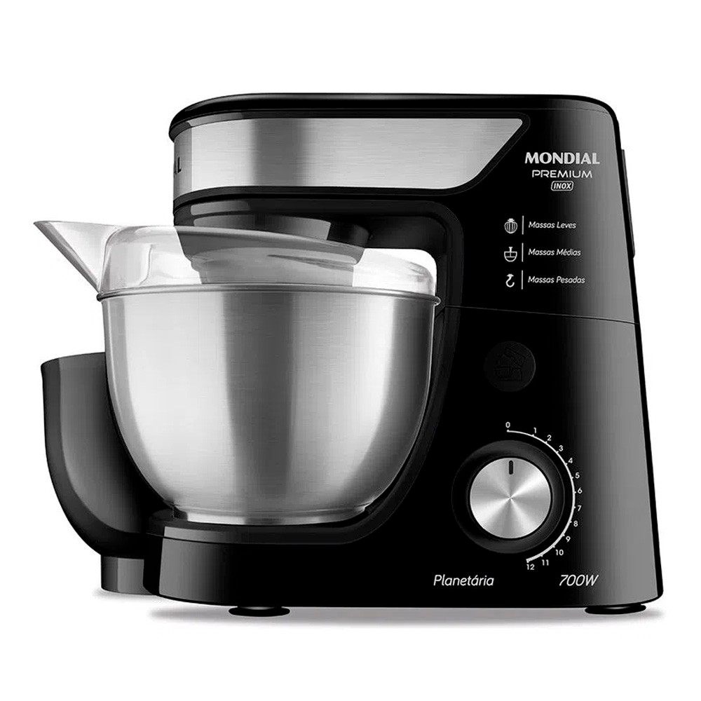Batedeira Mondial Planetária Premium Bp-02p-b-ti Preto/Inox 