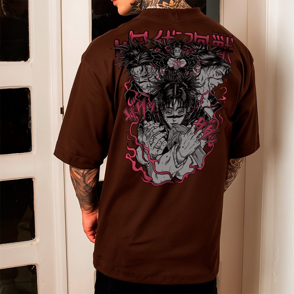 Camiseta Camisa Oversized Geek Anime Jujutsu Kaisen Choso Malha