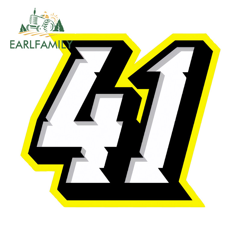 EARLFAMILY Colorido Sombra Número De Corrida Adesivo Do Carro Elegante À Prova Dwaterproof Água Caravana Prancha Motocic