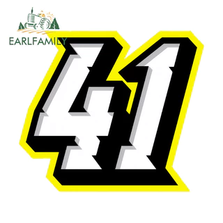 EARLFAMILY Colorido Sombra Número De Corrida Adesivo Do Carro Elegante À Prova Dwaterproof Água Caravana Prancha Motocic