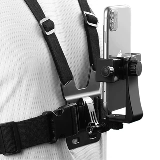 Suporte Peitoral Ajustável 360° Para Celular e Câmera GoPro Esporte Moto Bike