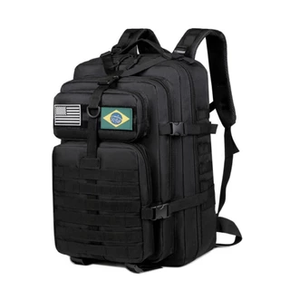 Mochila Tática 50 Litros Reforçada Impermeável Masculina Grande Camping