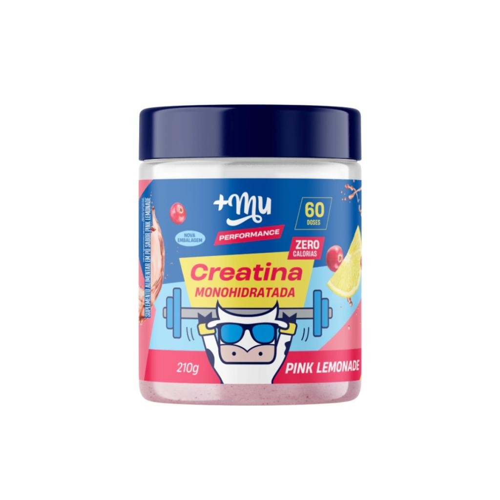 Creatina Mais Mu Performance 100% Pura - Pink Lemonade | 210g | Shopee ...