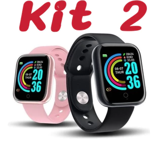 Kit 2 martwatch D20 Pró/ Coloca Foto na Tela Esportivo Bluetooth Marisa