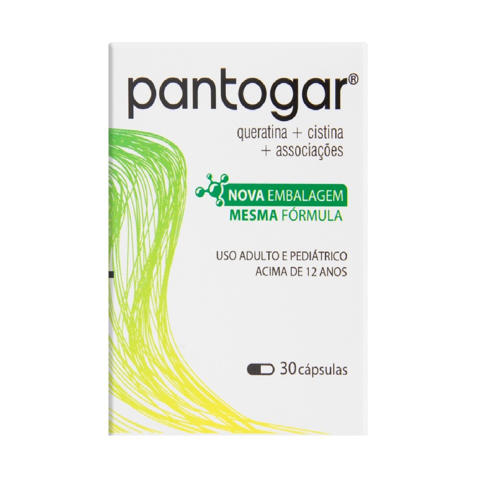 Pantogar 30 cápsulas (Cistina,Associações,Queratina) | Shopee Brasil