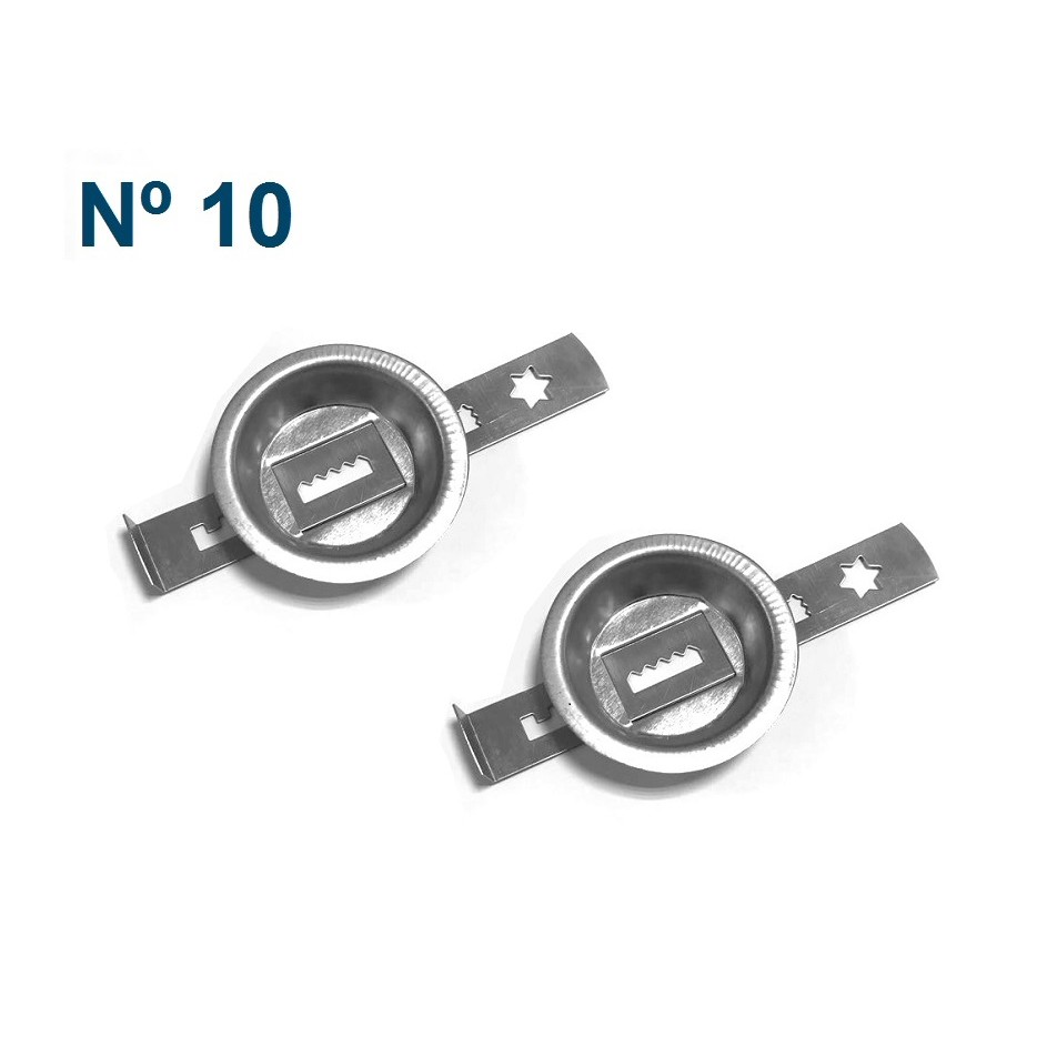 Kit 2 Modeladores biscoito bolacha boca Nº 10 para moedor de