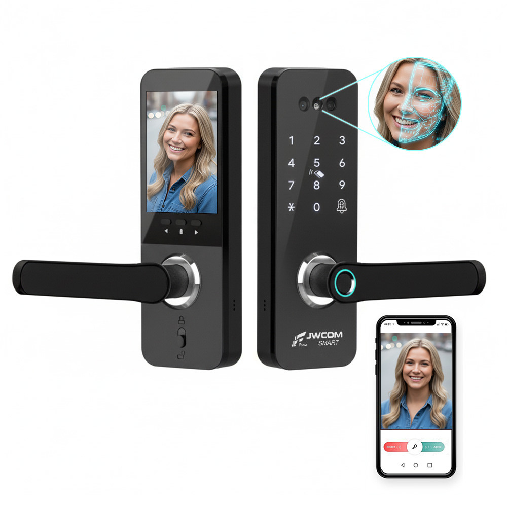 Fechadura Digital Wifi FD25 Reconhecimento Facial APP Preto | Shopee Brasil
