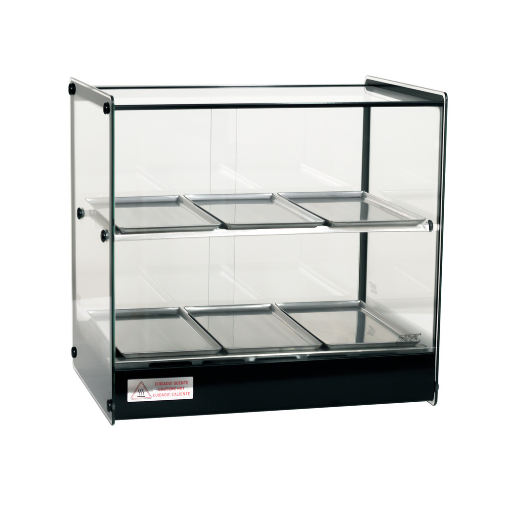 Estufa Vitrine Quadrada Dupla Salgados 6 Bandejas Evr Titã