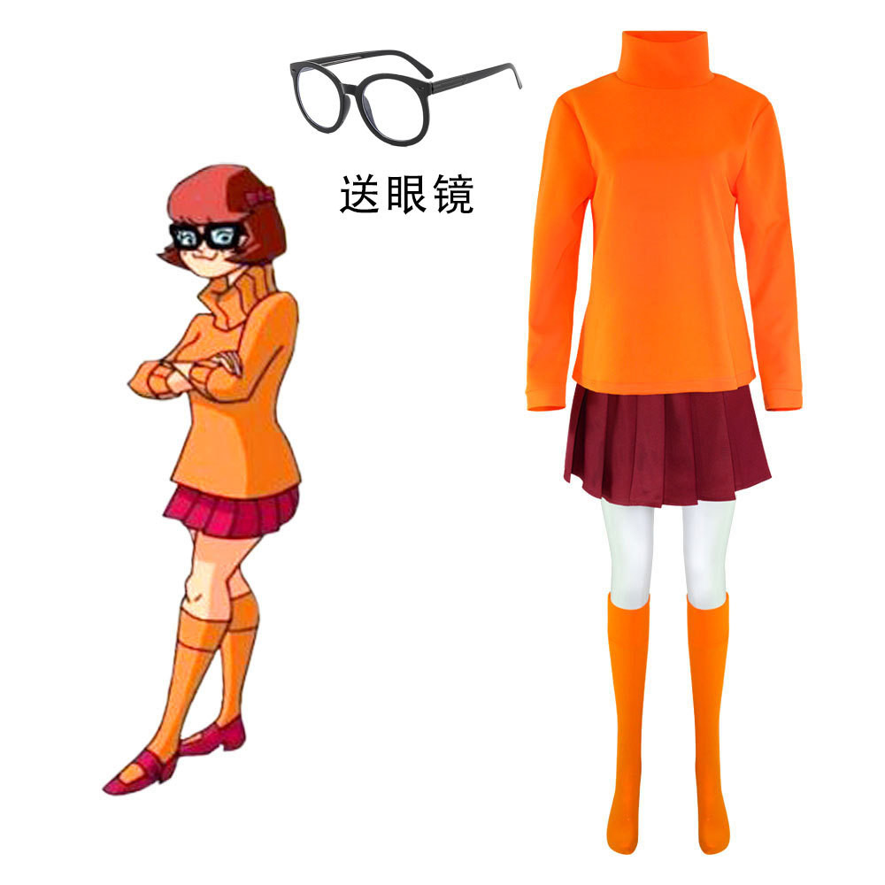 Scooby-Doo Veloma traje de personagem de Halloween Scooby-Doo Veloma cosplay