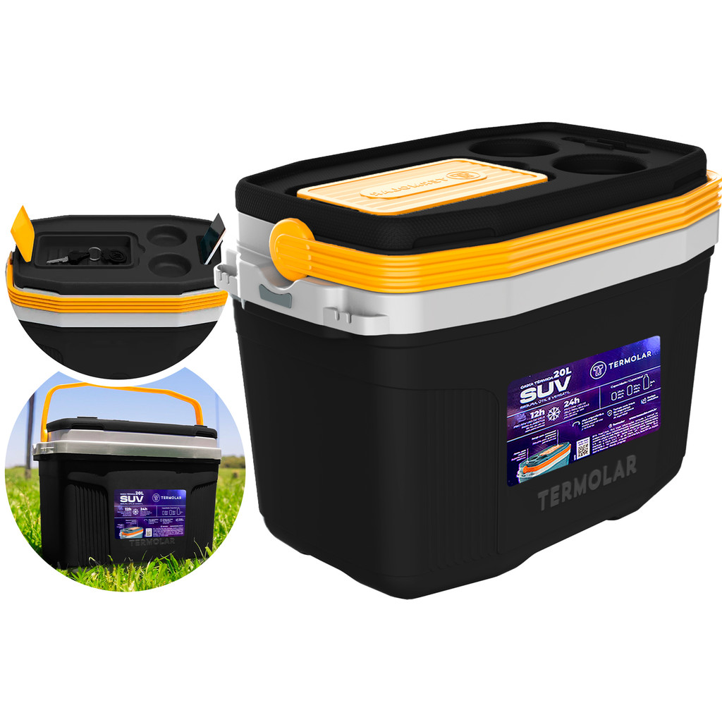 Imagem do produto Caixa Térmica Cooler Com Alça Praia Camping