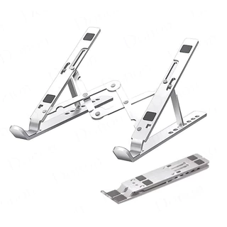 Suporte para Notebook e Tablet Alumínio Dobrável Ajustável Portátil Ergonômico ME4051