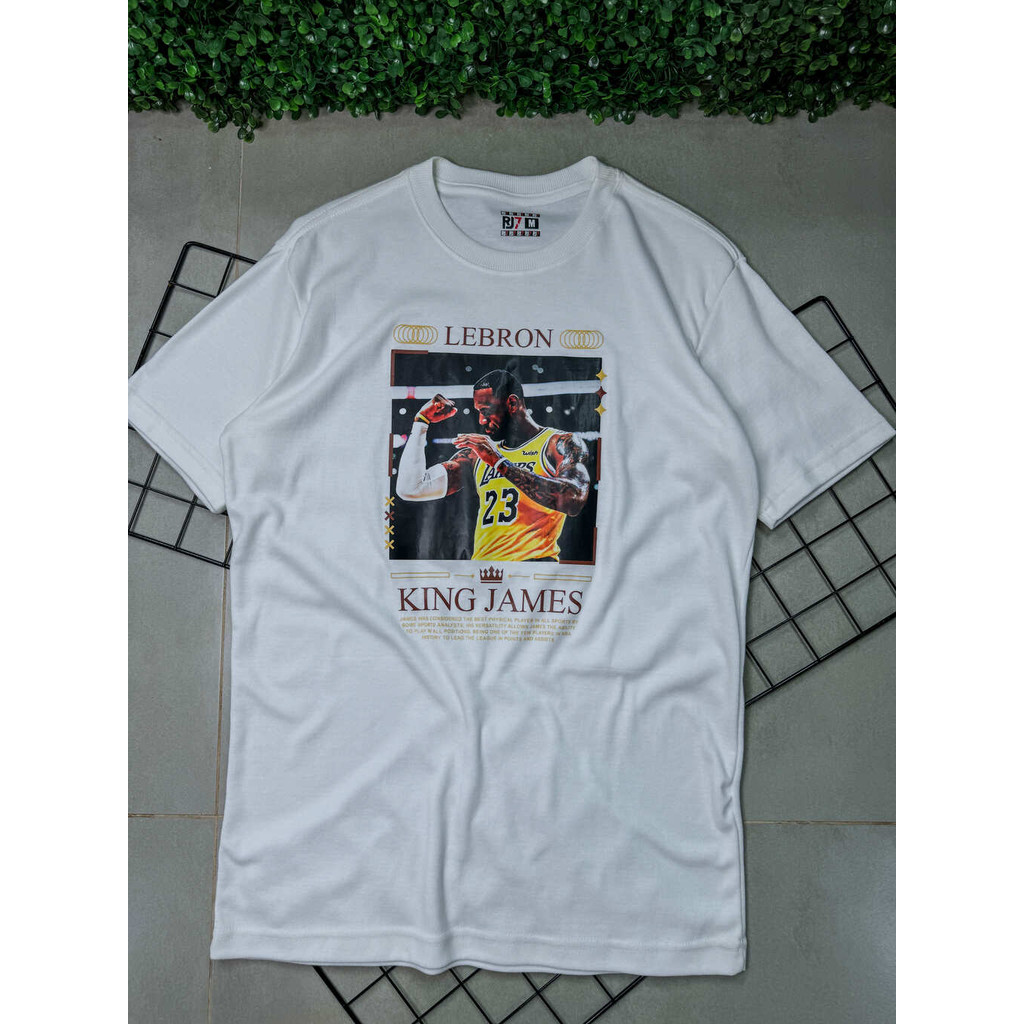 Camisa Oversized RJ7 - Lebrom King James (branco) | Shopee Brasil