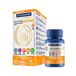 Polivitamínico Bariátrico Nutrição Multi com 30 Comprimidos Mastigáveis – Catarinense em Oferta na Shopee