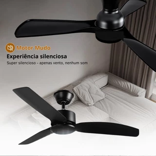 Ventilador de Teto Sem Luz 42 Polegadas Silencioso Potente Econômico 3 Pás 6 Velocidades Decoração Moderno Instalação em Oferta na Shopee