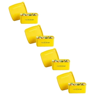 Kit com 4 Potes Herméticos Tupperware Jeitosinho Mix Arroz 400ml em Oferta na Shopee