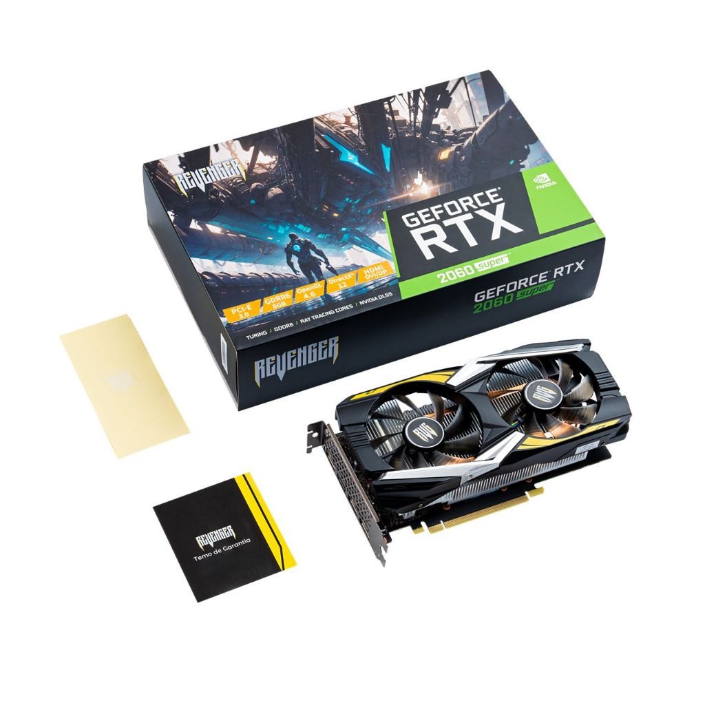 Placa de Vídeo Revenger GeForce RTX 2060 Super 8GB GDDR6 OpenGL4,6 DirectX®12