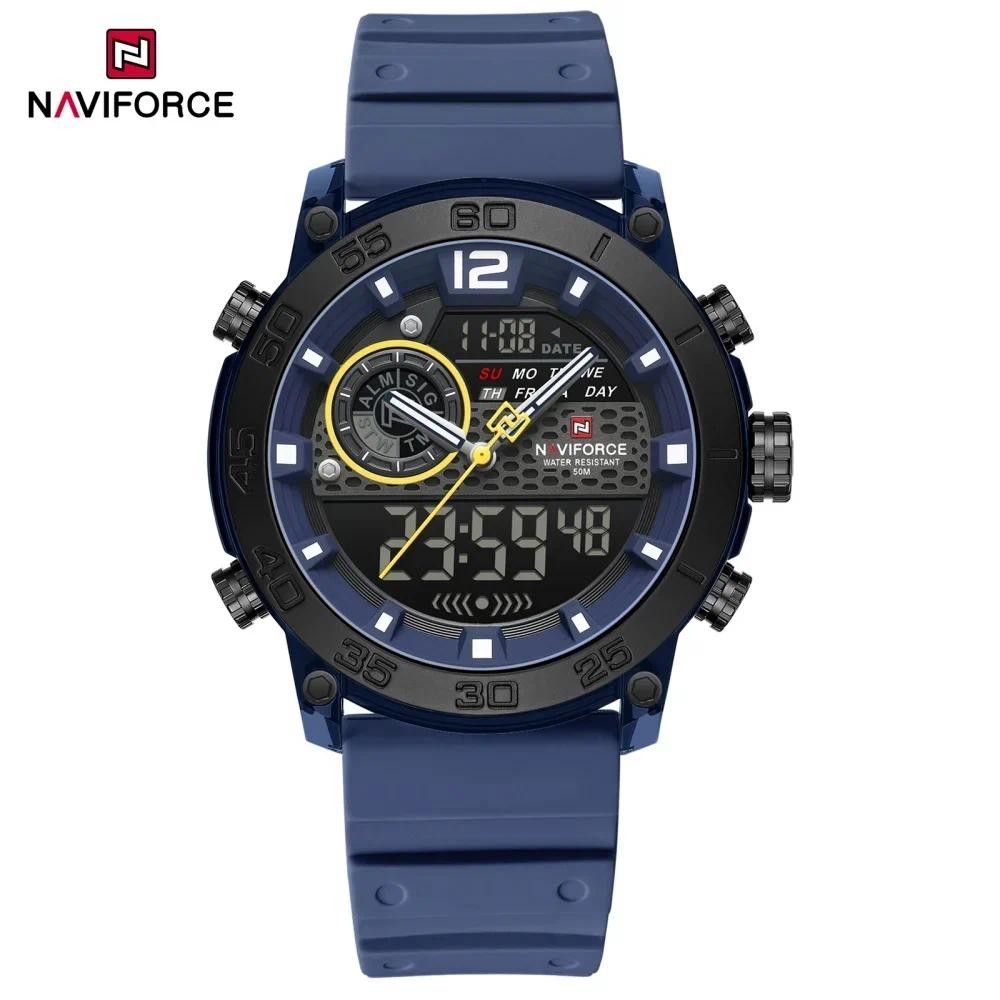 NAVIFORCE NF6104 Novo Cronômetro De Quartzo Multifuncional Masculino ...