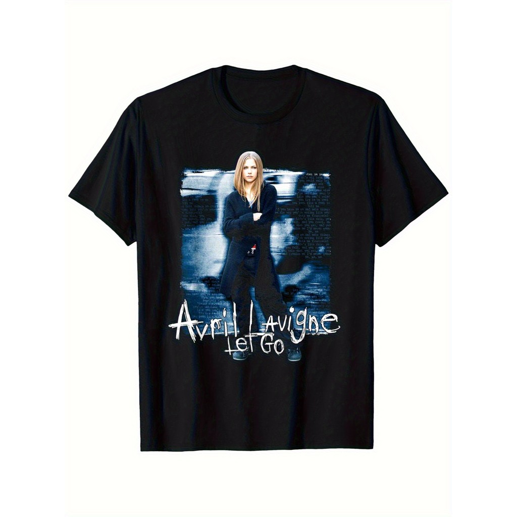 Camiseta Vintage Unissex De Algodão, Folgada, Com Estampa De Rock