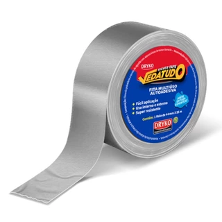 Fita adesiva 44 mm x 25 m - Silver tape Dryko em Oferta na Shopee