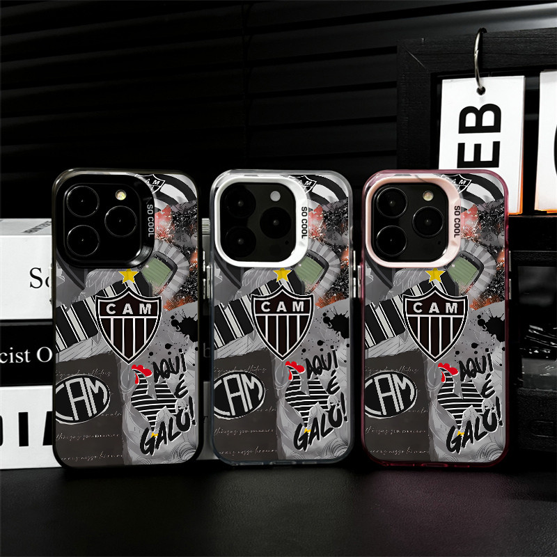 Capinha de celular Time de Futebol Atlético Mineiro para iPhone xr xs max 16 15 14 13 12 11 pro max 15 plus Capa D036