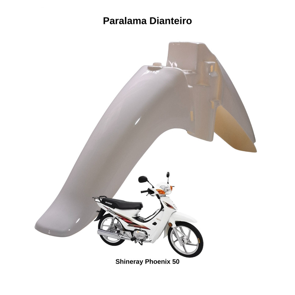 Paralama Dianteiro Shineray Xy 50q Phoenix 50 Gold - Branco | Shopee Brasil