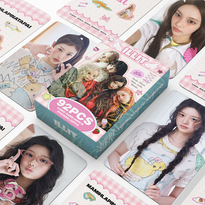 92 Pçs/Caixa ILLIT Photocards MAMIHLAPINATAPAI Álbum KPOP LOMO