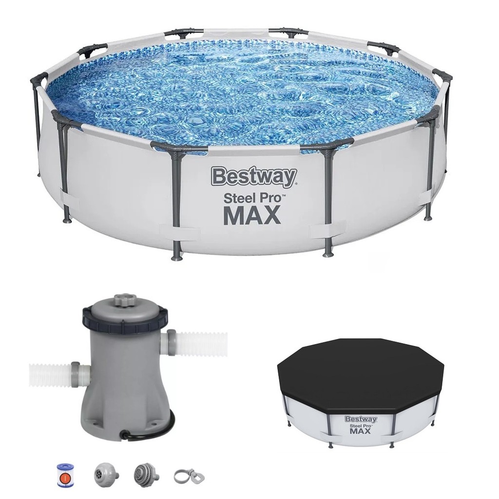 Piscina Bestway 5000 Litros 56406 Bomba Filtrante 110v CAPA | Shopee Brasil
