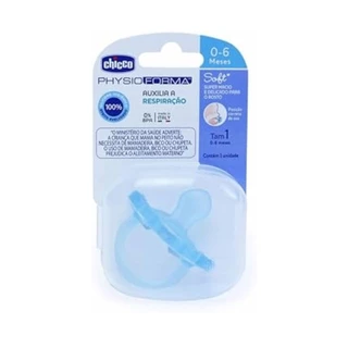 Chupeta Soft Sil 00-06 Meses Azul - em Oferta na Shopee