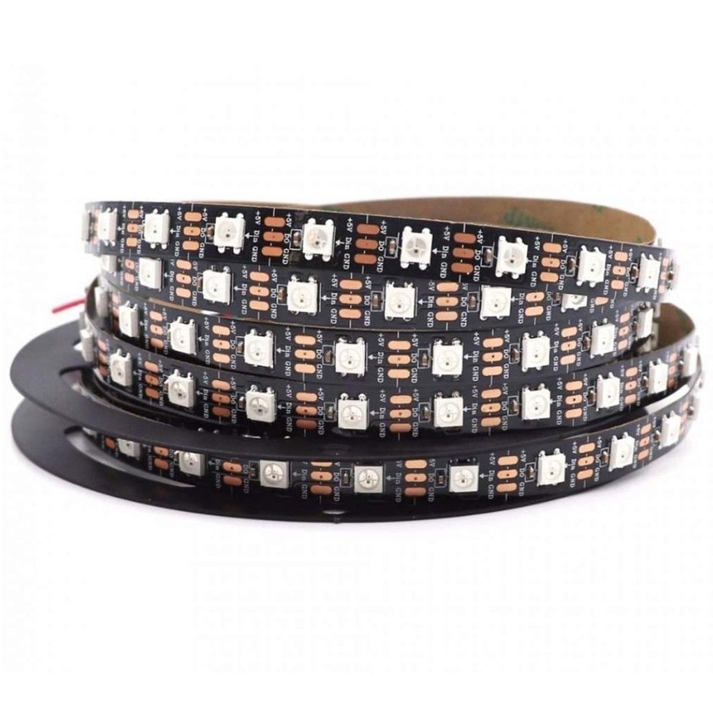 Fita Led Ws2812 Ws2812b 5 Metro 300 Led 5V Vu Som Automotivo