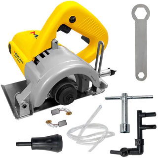 Kit Serra Mármore Profissional Menegotti 220V 60hz MSM 1300W 13000RPM com Chaves e Adaptadores em Oferta na Shopee