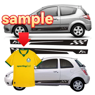 Adesivo Lateral para Ford Ka Strip KG1 G1 G2 Ajuste TQDV