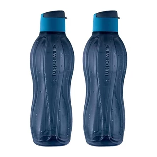 Kit com 2 Garrafas de Água Tupperware Eco Tupper Azul 1L em Oferta na Shopee