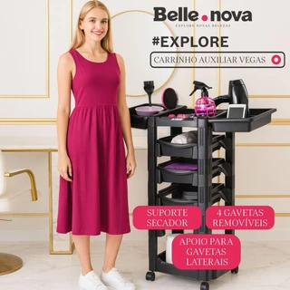 Carrinho Auxiliar Organizador Multiuso Salão Beleza 4 Gaveta em Oferta na Shopee