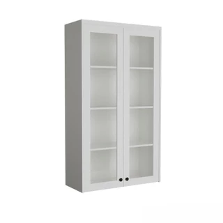 Cristaleira de Vidro Herval Viana, Branco Ártico, 2 Portas, MDF em Oferta na Shopee