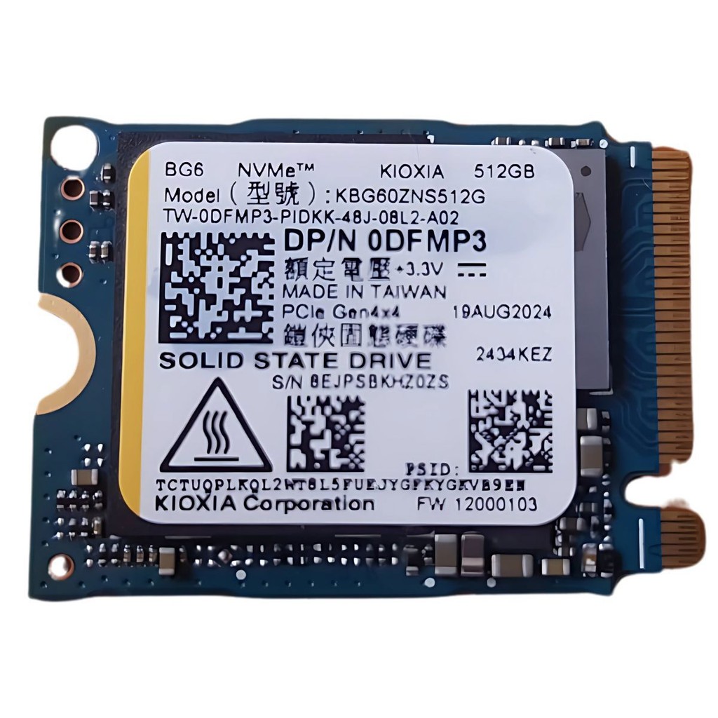 Ssd 512gb Kioxia Bg6 Pcie Gen4x4 Nvme KBG60ZNS512G Ps5 Noteb