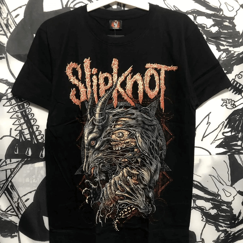 Music.Soul Camiseta Masculina Slipknot Oversized Slipknot Vermelha