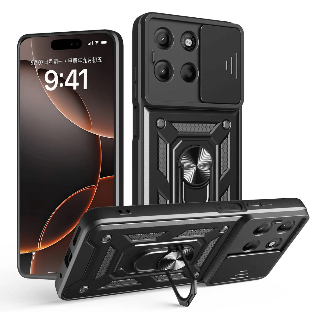 Capa Capinha Anel Armor Anti Impacto Para Motorola Moto G86