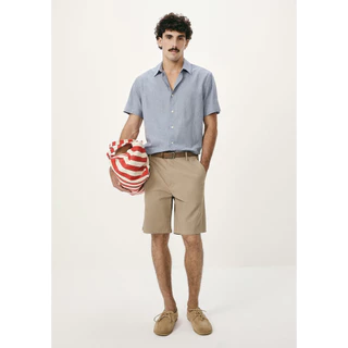 Bermuda Masculina Chino Em Sarja em Oferta na Shopee