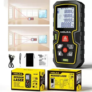 Trena Laser Níveis De Alta Precisão Profissional 50m Ip54