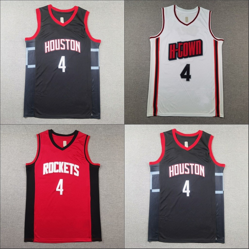 Colete de camisa de uniforme de basquete bordado Rockets atacado 4 # ...