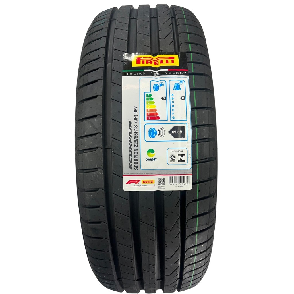 Pneu Pirelli Scorpion 225/55R18 98V Aro 18 Inmetro SUV Jeep Compass ...