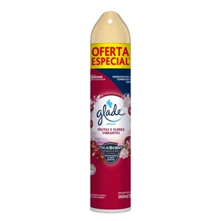 Desodorizador Glade Aerossol Frutas e Flores Vibrantes 360ml Oferta Especial em Oferta na Shopee