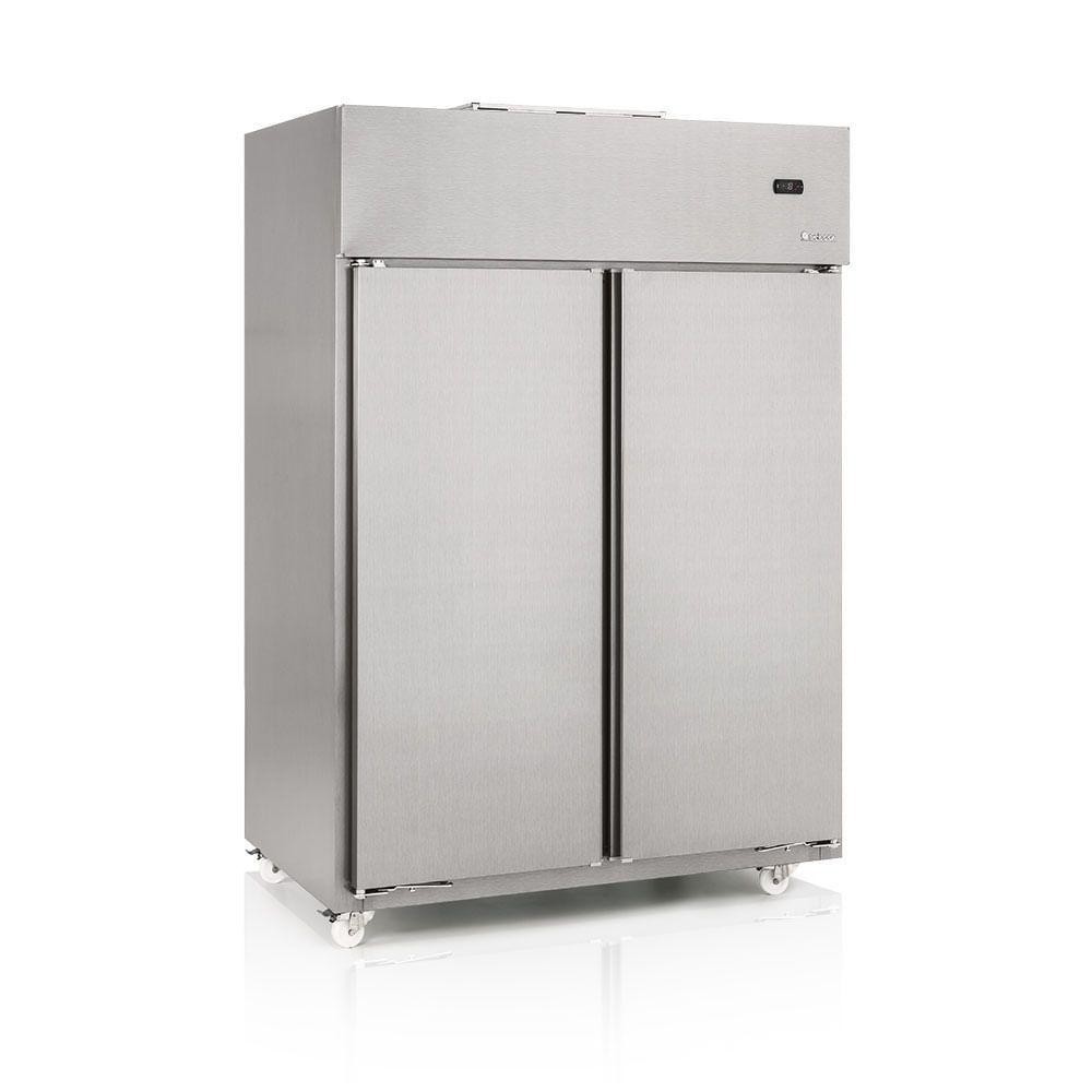 Freezer Inox Vertical Gccs2p Gelopar Conservador Inox 2 Portas ...